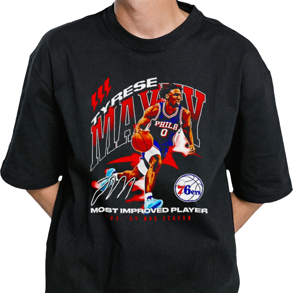 Tyrese Maxey Philadelphia 76ers 2024 NBA Most Improved Player shirt