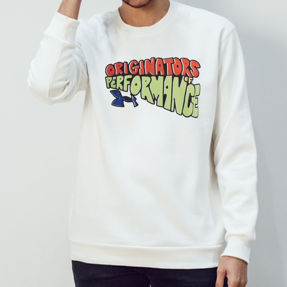 UA BTS Cartoon Wordmark Originators Of Performance T-shirt