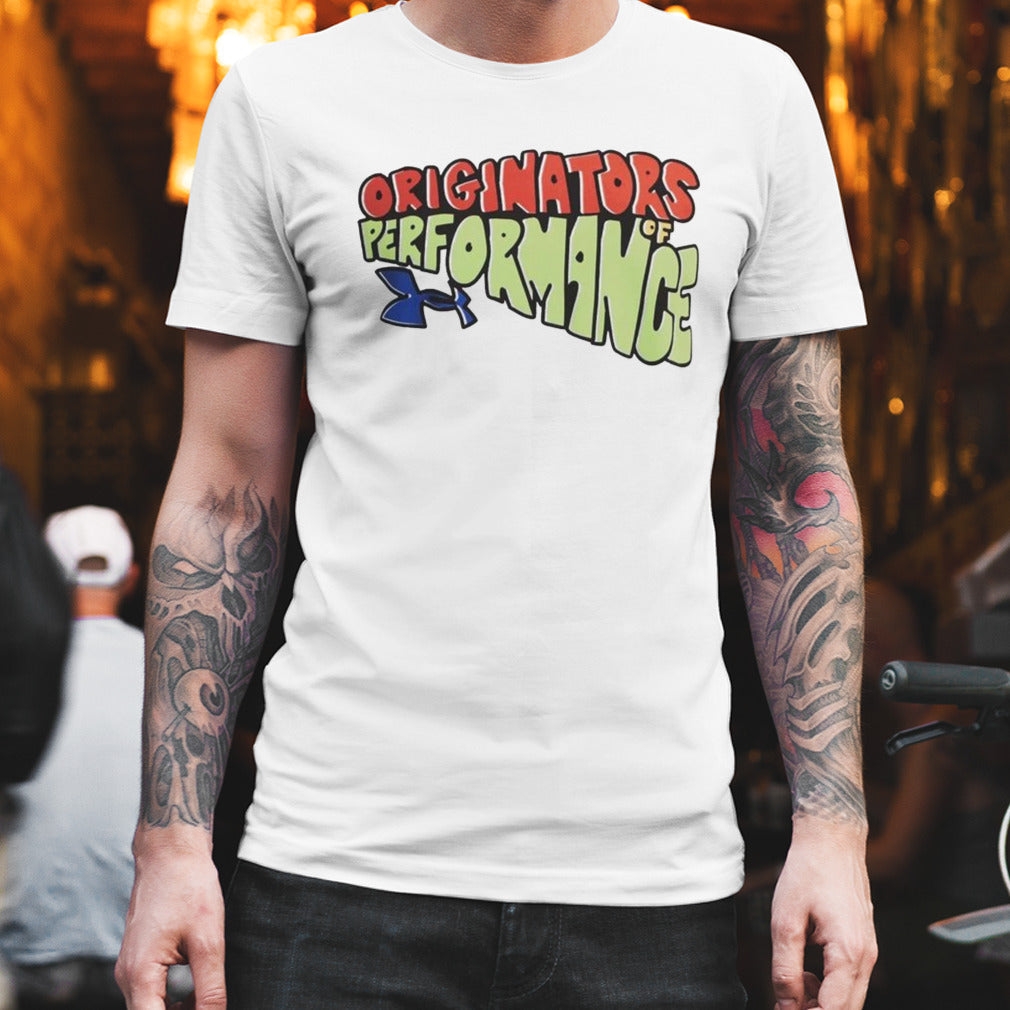 UA BTS Cartoon Wordmark Originators Of Performance T-shirt