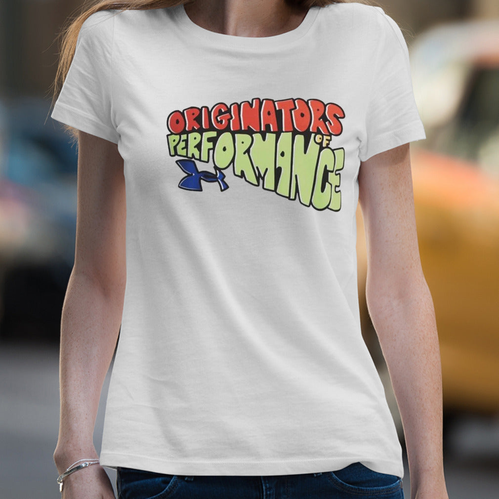 UA BTS Cartoon Wordmark Originators Of Performance T-shirt