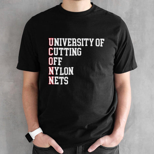 UCONN University of cutting off nylon nets T-shirts