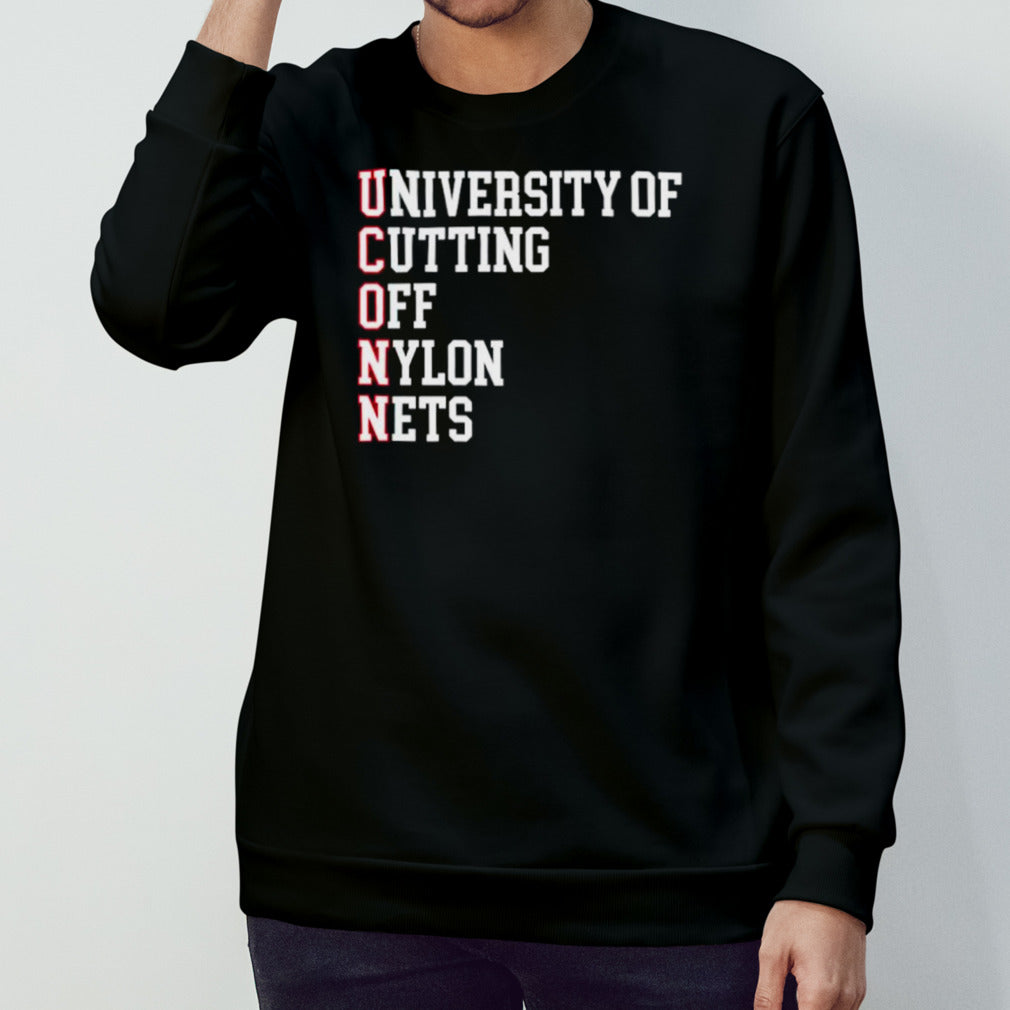 UCONN University of cutting off nylon nets T-shirts