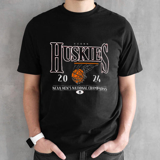 UConn Huskies Gameday Couture 2024 NCAA Mensâ€™s Basketball National Champions T-shirts
