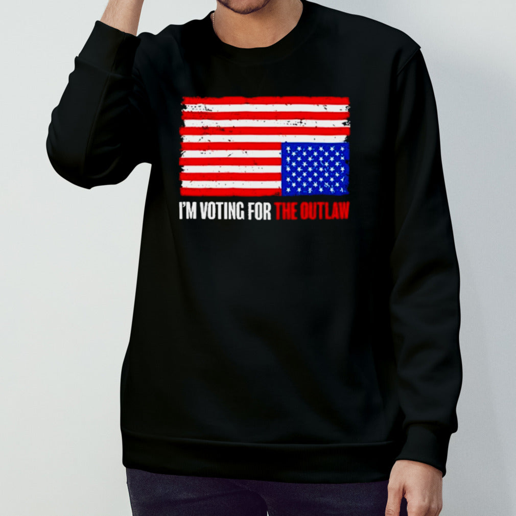 US Flag Iâ€™m Voting For The Outlaw T Shirt