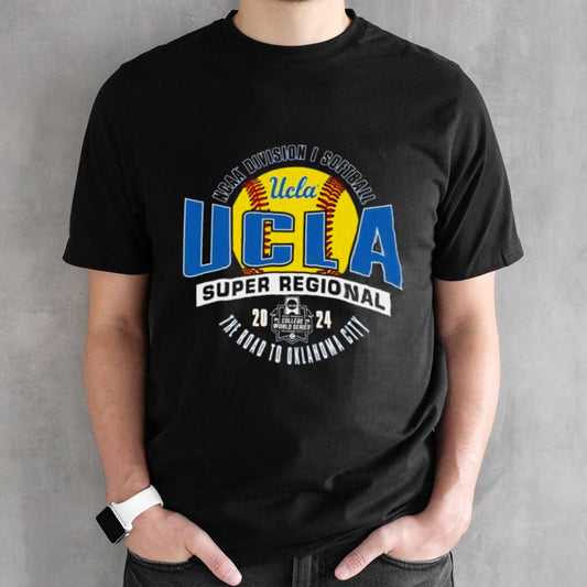 Ucla Bruins 2024 NCAA Division I Softball Super Regional The Road To Oklahoma City Shirt
