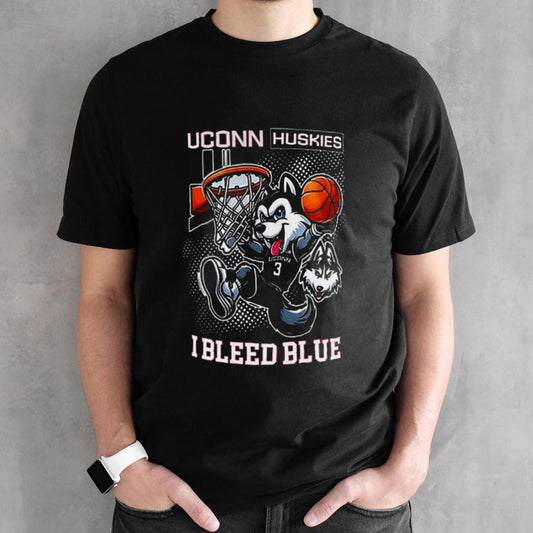 Uconn Huskies Basketball I Bleed Blue Champions 2024 T-shirts