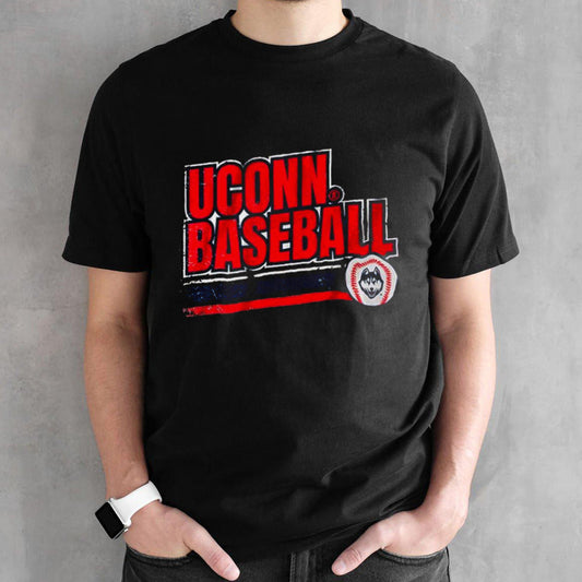 Uconn Huskies Retro Baseball Shirt