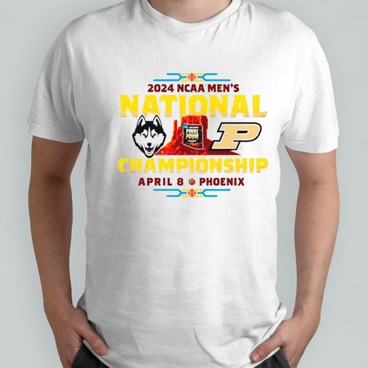 Uconn Huskies Vs Purdue Boilermakers 2024 NCAA Mensâ€™s National Championship shirts