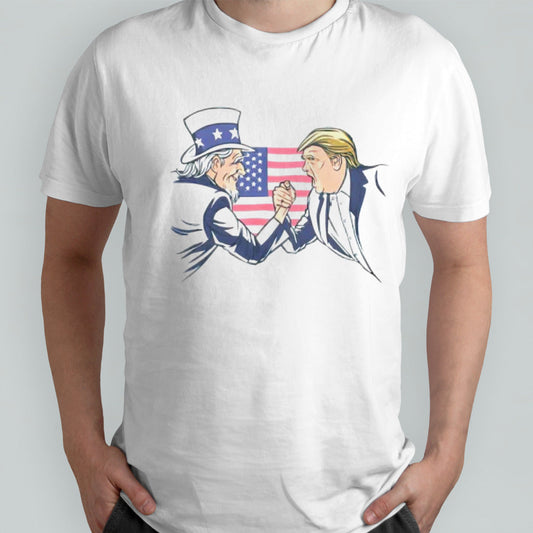 Uncle Sam and Trump shirts