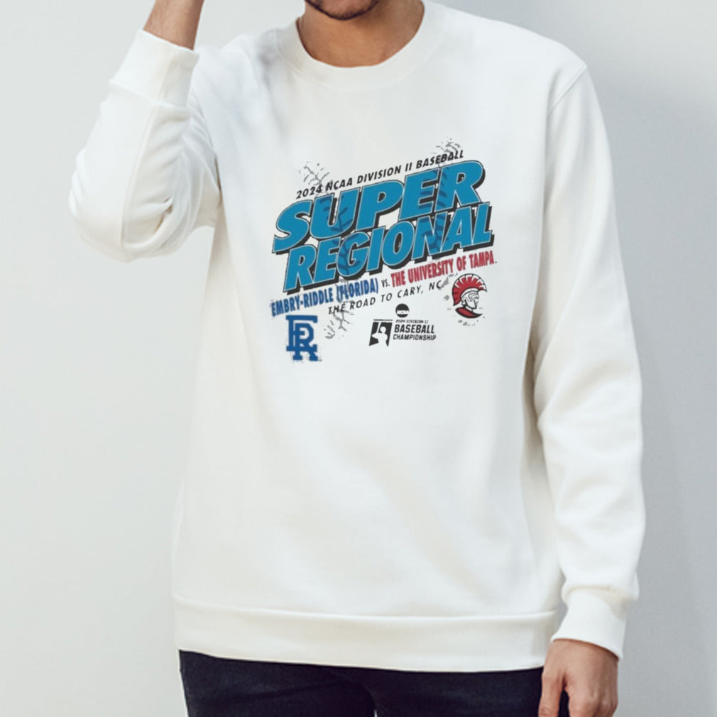 University of Tampa Spartans Vs Embryâ€“Riddle Eagles 2024 NCAA Division II Baseball Super Regional Shirt