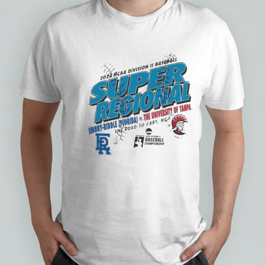 University of Tampa Spartans Vs Embryâ€“Riddle Eagles 2024 NCAA Division II Baseball Super Regional Shirt