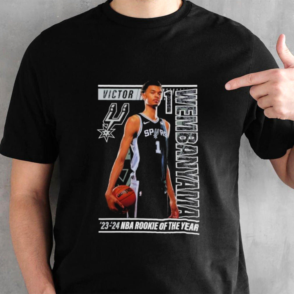 Victor Wembanyama San Antonio Spurs 2024 NBA Rookie of the Year Perimeter Shooting T-Shirt