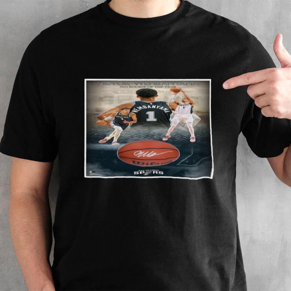Victor Wembanyama San Antonio Spurs NBA Rookie of the Year Poster shirt