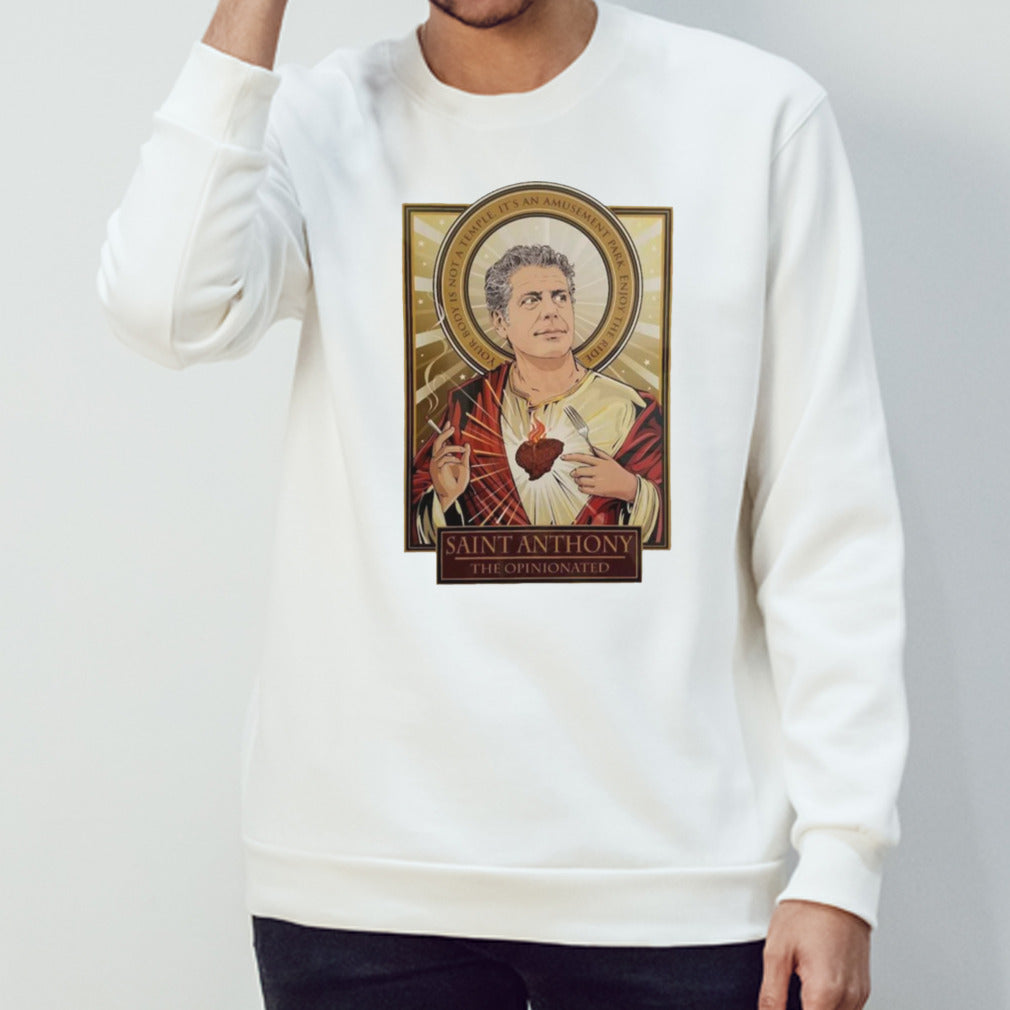 Vintage Anthony Bourdainsâ€™s Parts Unknown Saint shirts