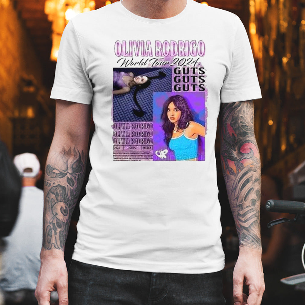 Vintage Olivia Rodrigo Guts Tour 2024 shirt