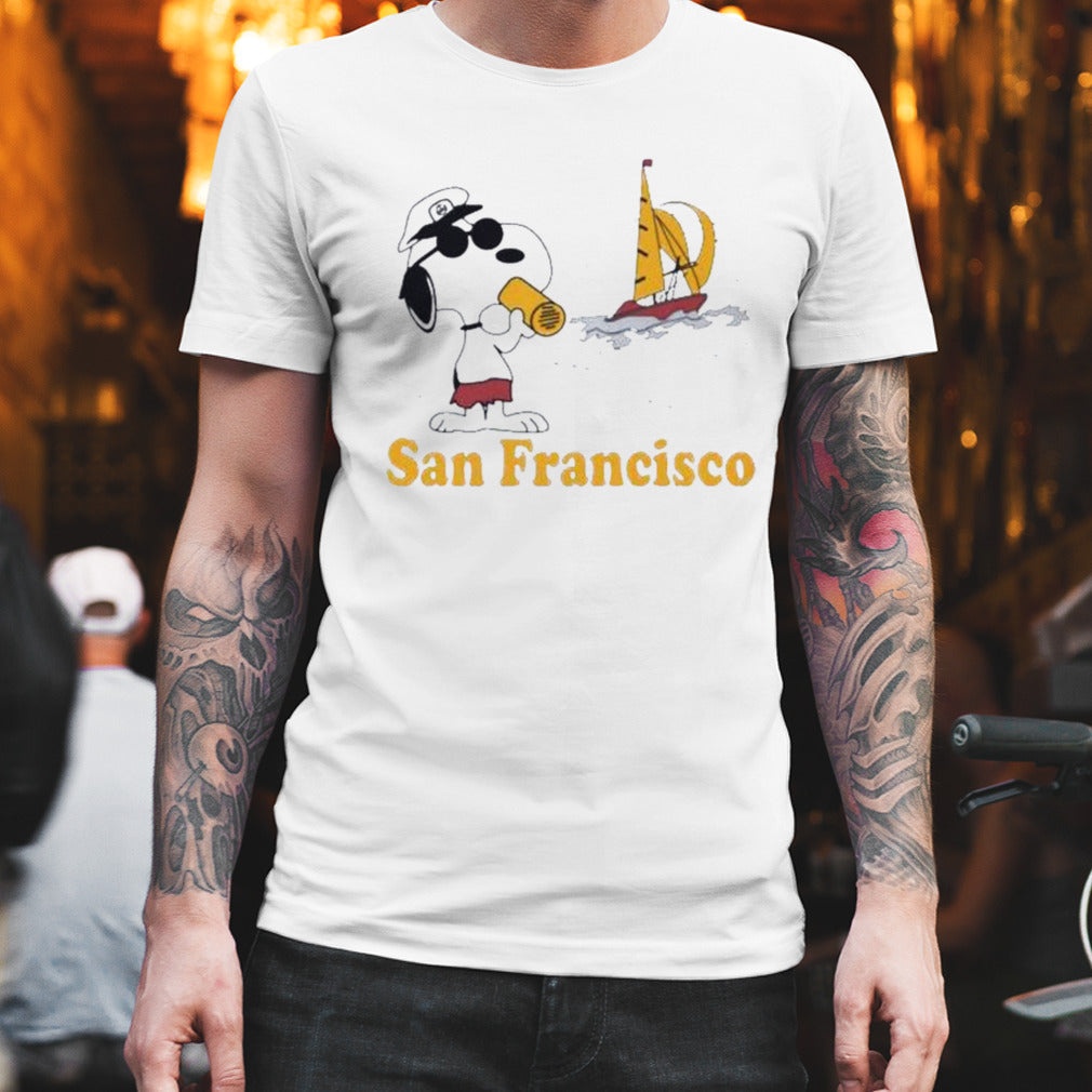 Vintage Peanuts Joe Cool Snoopy San Francisco Shirt