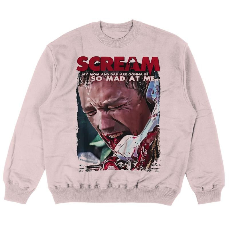 Vintage Stu Macher Scream Halloween tshirt, Halloween Sweatshirt, Lets Watch Scary Movies Sweatshirt, Horror Movie Tshirt, Scream Movie Sweatshirt Womenswear