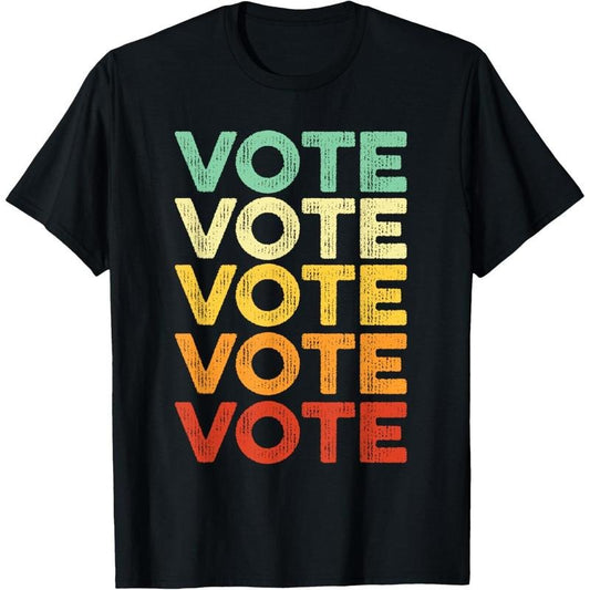 Vote Shirt Women Men Retro Vintage Election 2024 Voter T-Shirt made in usa