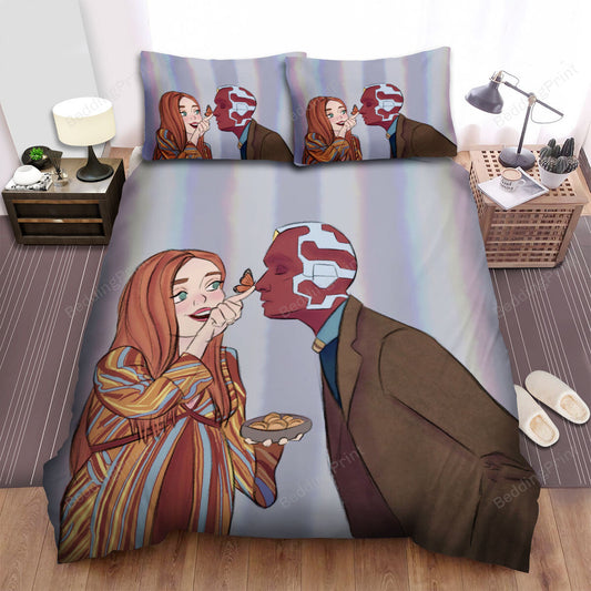 Wandavision Movie Art 5 Bed Sheets Duvet Cover Bedding Setss