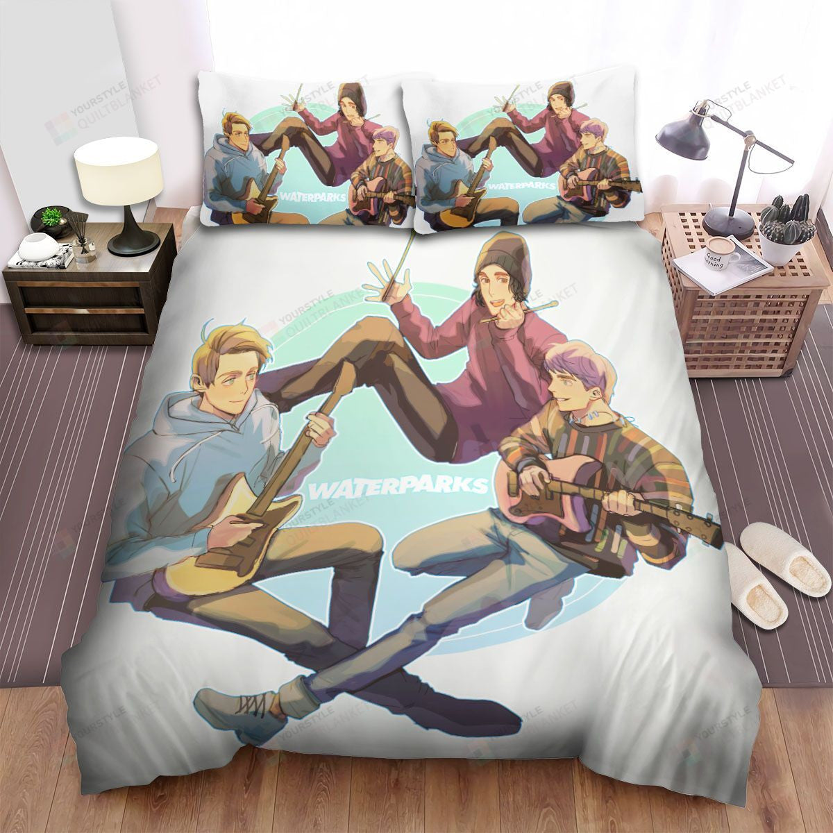 Waterparks Band Oil Painting Bed Sheets Spread Comforter Duvet Cover Bedding Setss
