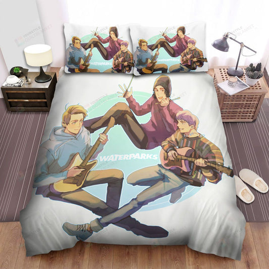 Waterparks Band Oil Painting Bed Sheets Spread Comforter Duvet Cover Bedding Setss