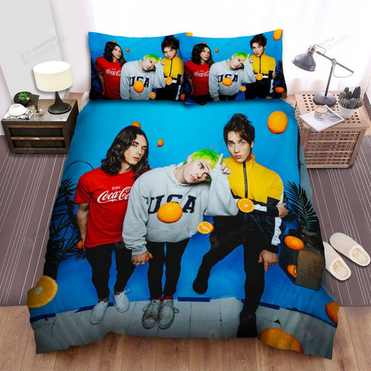 Waterparks Band Posing Bed Sheets Spread Comforter Duvet Cover Bedding Setss