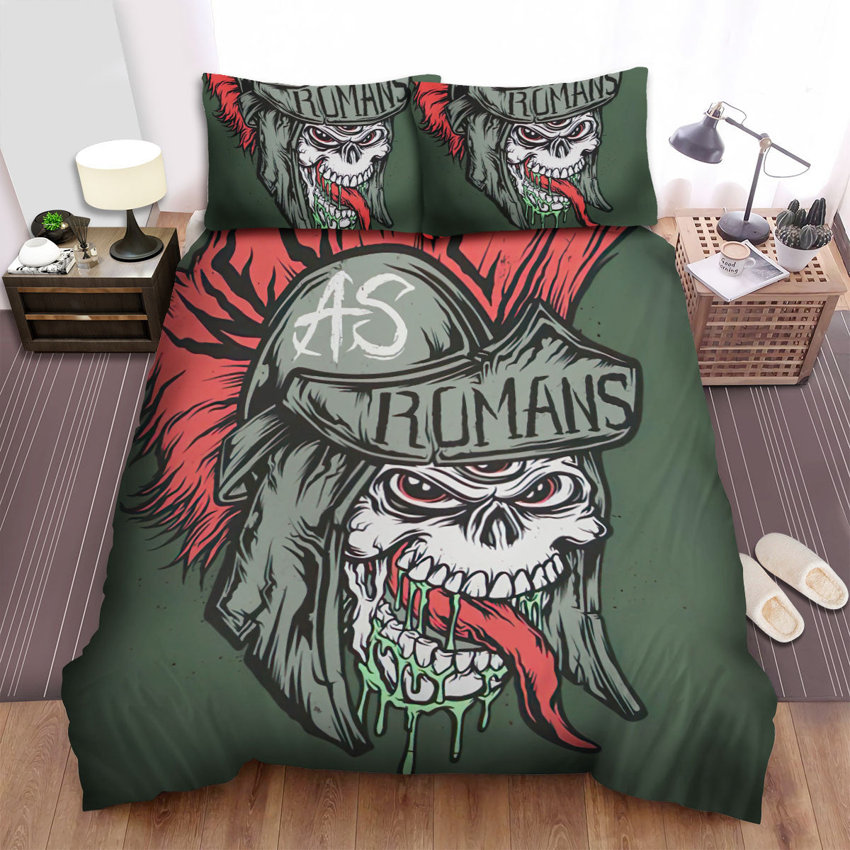 We Came As Romans Band Skullcap Painting Bed Sheets Spread Comforter Duvet Cover Bedding Setss
