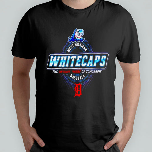 West Michigan Whitecaps He Detroit Tigers Of Tomorrow Baseball Logo T-Shirt