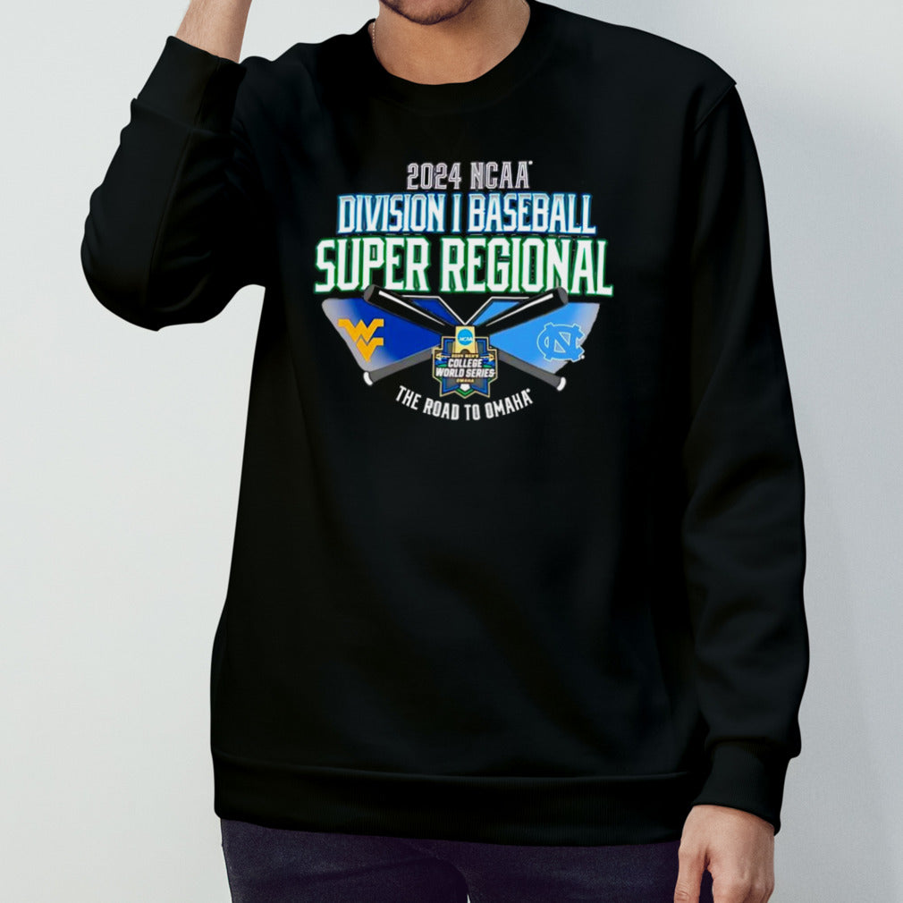 West Virginia Mountaineers vs North Carolina Tar Heels 2024 NCAA Division I Baseball Super Regional shirt