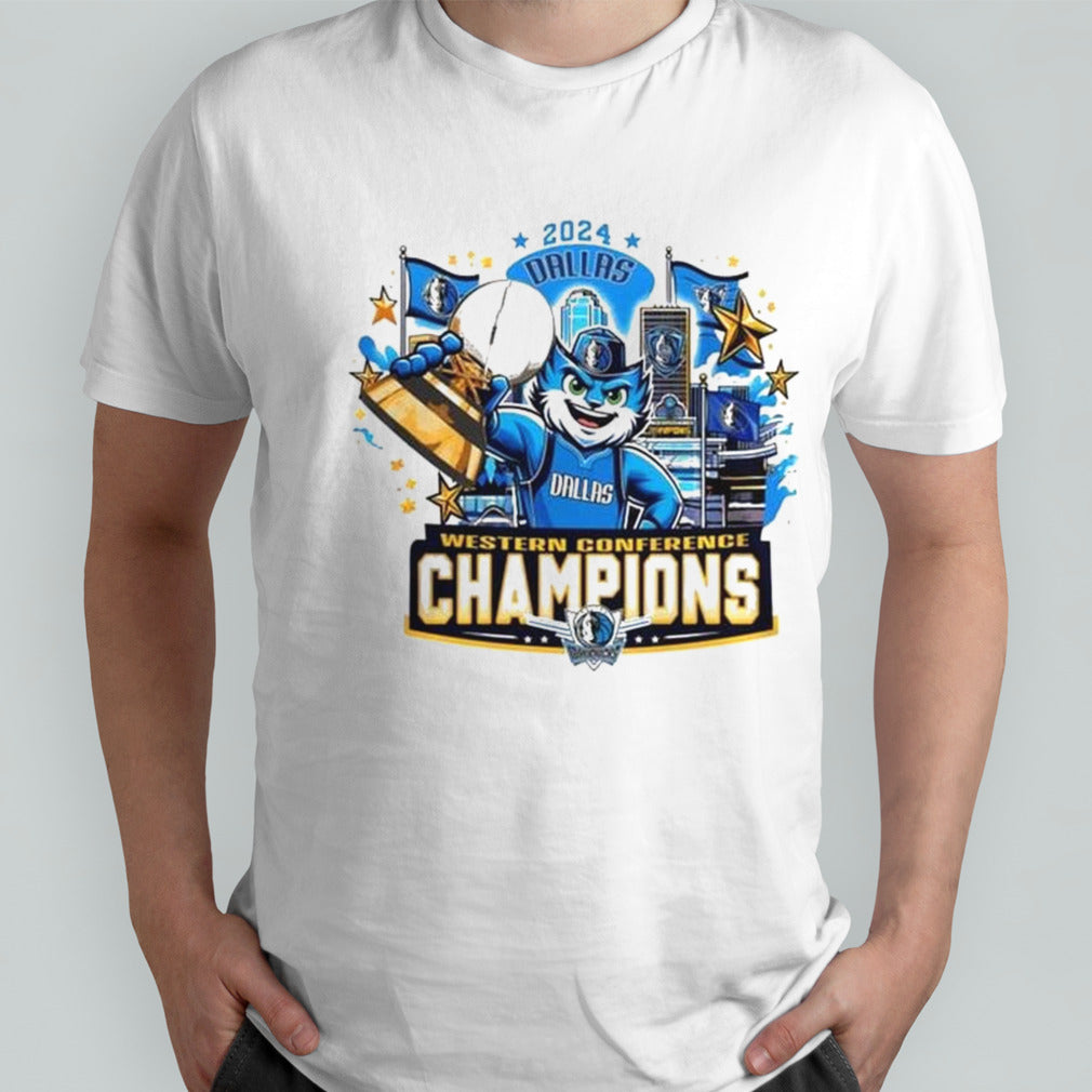 Western Conference Finals Champions Dallas Mavericks Mascot 2024 T-shirt