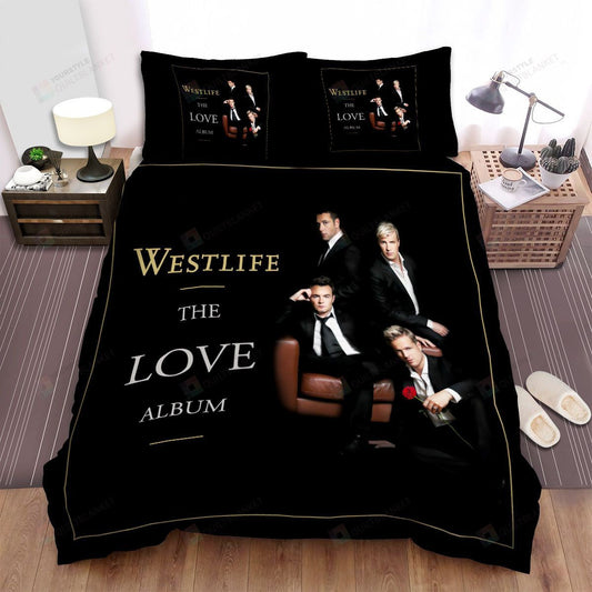 Westlife The Love Album Music Bed Sheets Spread Comforter Duvet Cover Bedding Setss