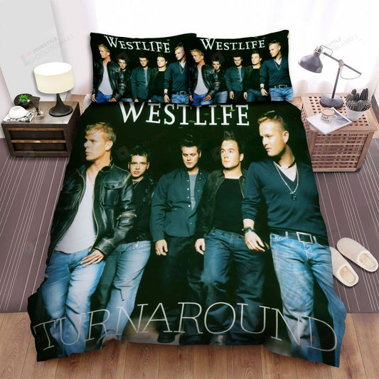 Westlife Turnaround Album Music Bed Sheets Spread Comforter Duvet Cover Bedding Sets 5710s