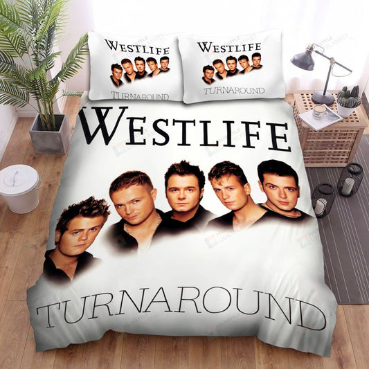 Westlife Turnaround Album Music Bed Sheets Spread Comforter Duvet Cover Bedding Setss