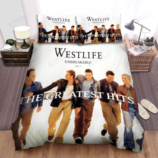 Westlife Unbreakable Album Music Vol 1 Bed Sheets Spread Comforter Duvet Cover Bedding Setss