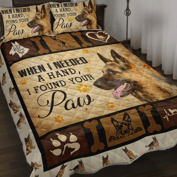 When I Needed A Hand German Shepherd Bed Sheets Duvet Cover Bedding Setss