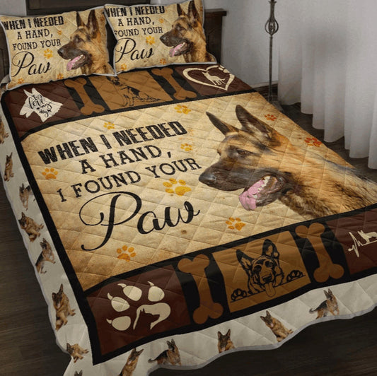 When I Needed A Hand German Shepherd Bed Sheets Duvet Cover Bedding Setss