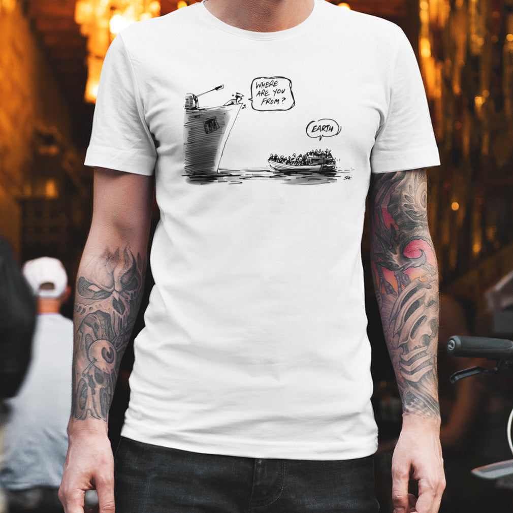Where are you from earth Simon Kneebone shirt