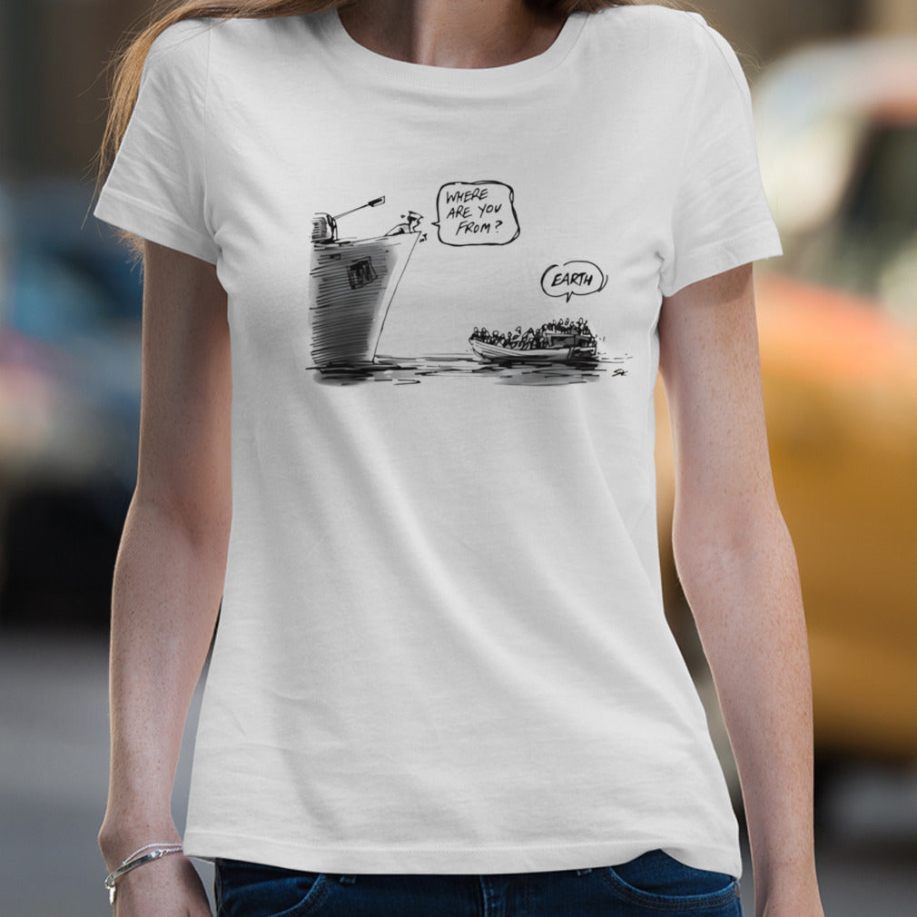 Where are you from earth Simon Kneebone shirt