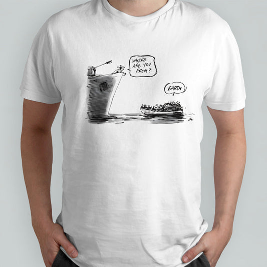 Where are you from earth Simon Kneebone shirt