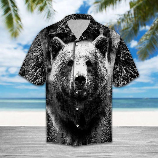 Wild Bear Grey Amazing Hawaiian Shirt Hw5643