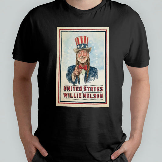 Willie Nelson Canvas Wrap Poster Shirt
