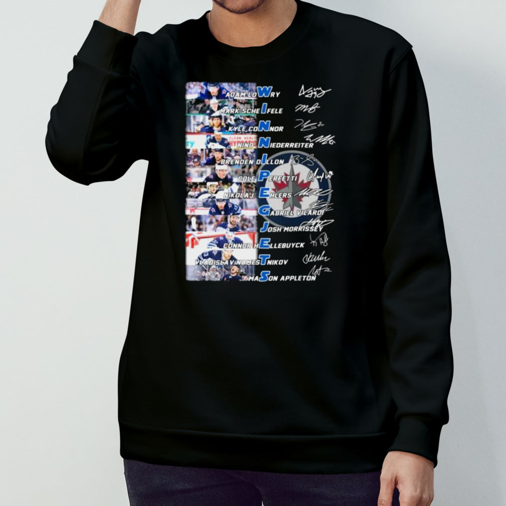 Winnipeg Jets Team Players 2024 Signatures Shirts