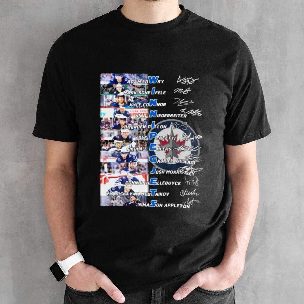 Winnipeg Jets Team Players 2024 Signatures Shirts