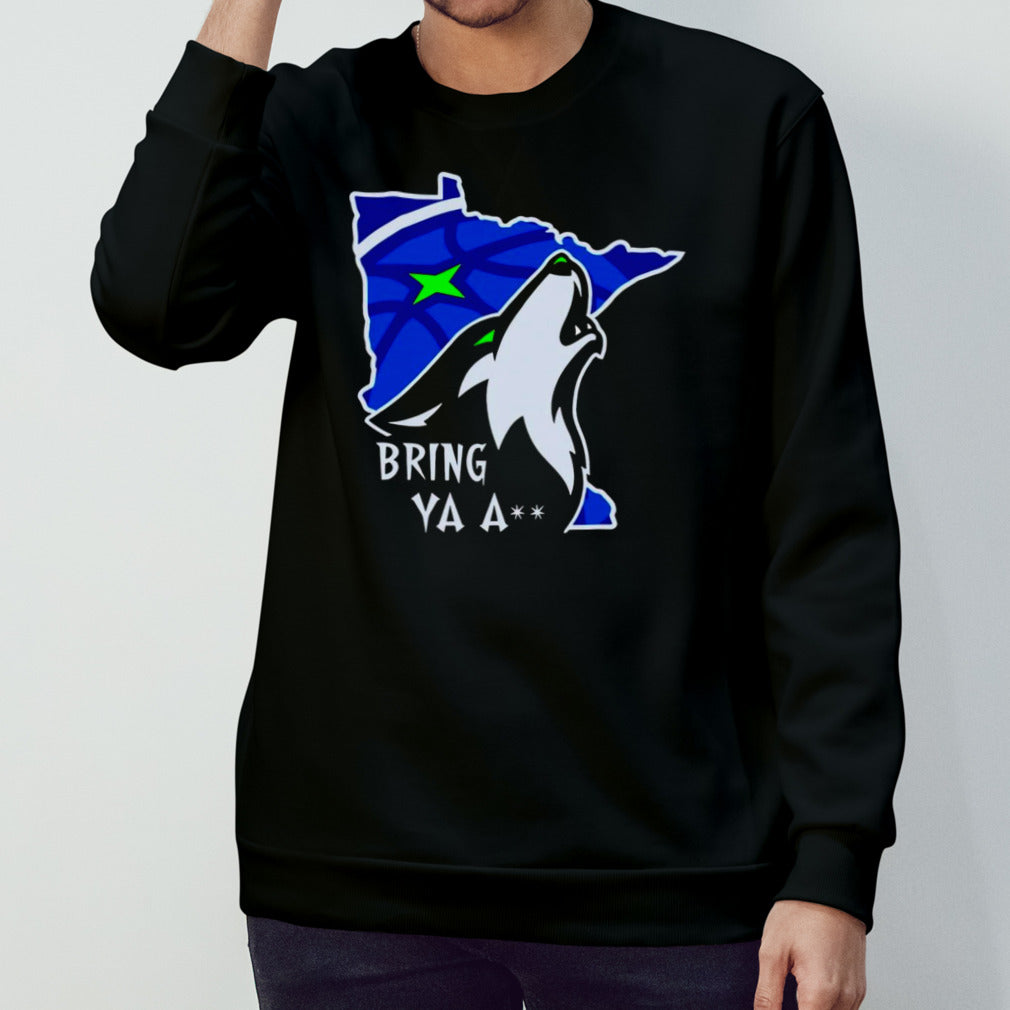 Wolf Bring Ya Ass Minnesota Basketball shirt