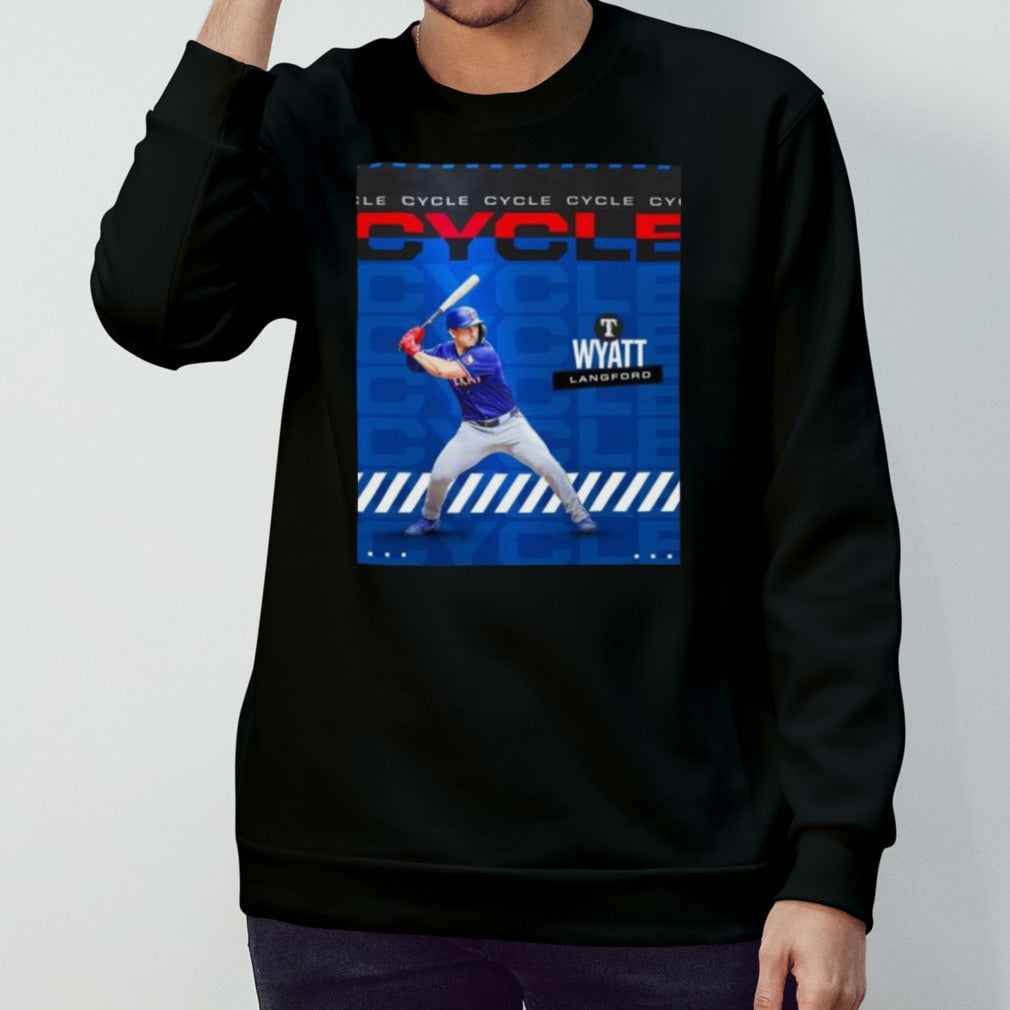 Wyatt Langford Texas Rangers Cycle 2024 Shirt