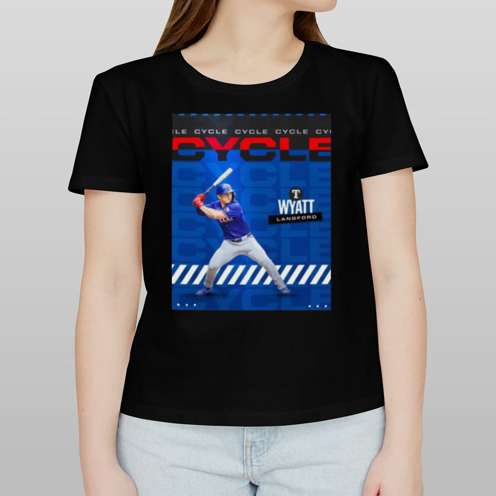 Wyatt Langford Texas Rangers Cycle 2024 Shirt