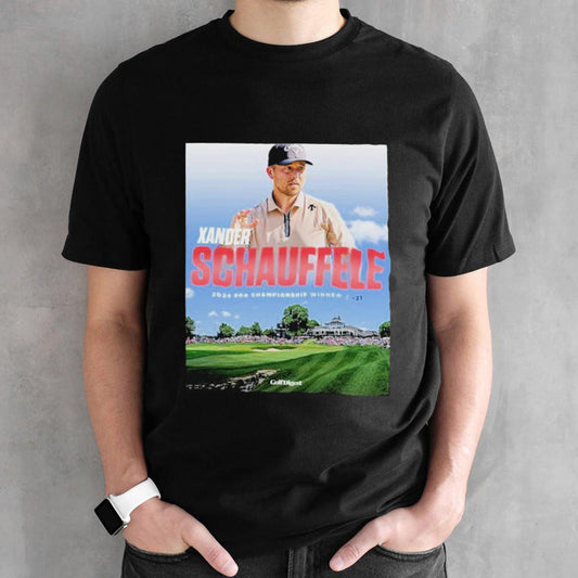 Xander Schauffele 2024 PGA Championship Winner Poster  shirt