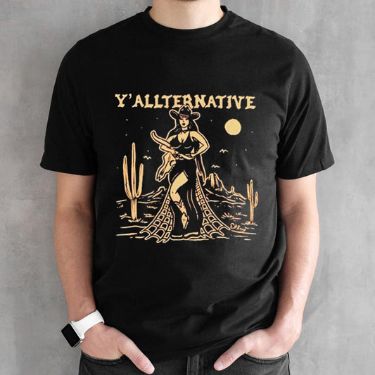 Yâ€™allternative cowgirl shirt