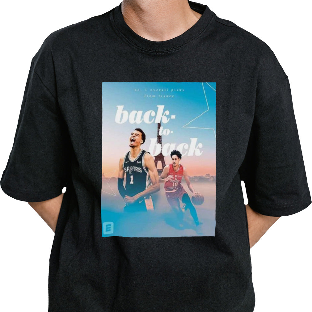 Zaccharie Risacher No 1 Overall Picks From France Back To Back NBA shirt