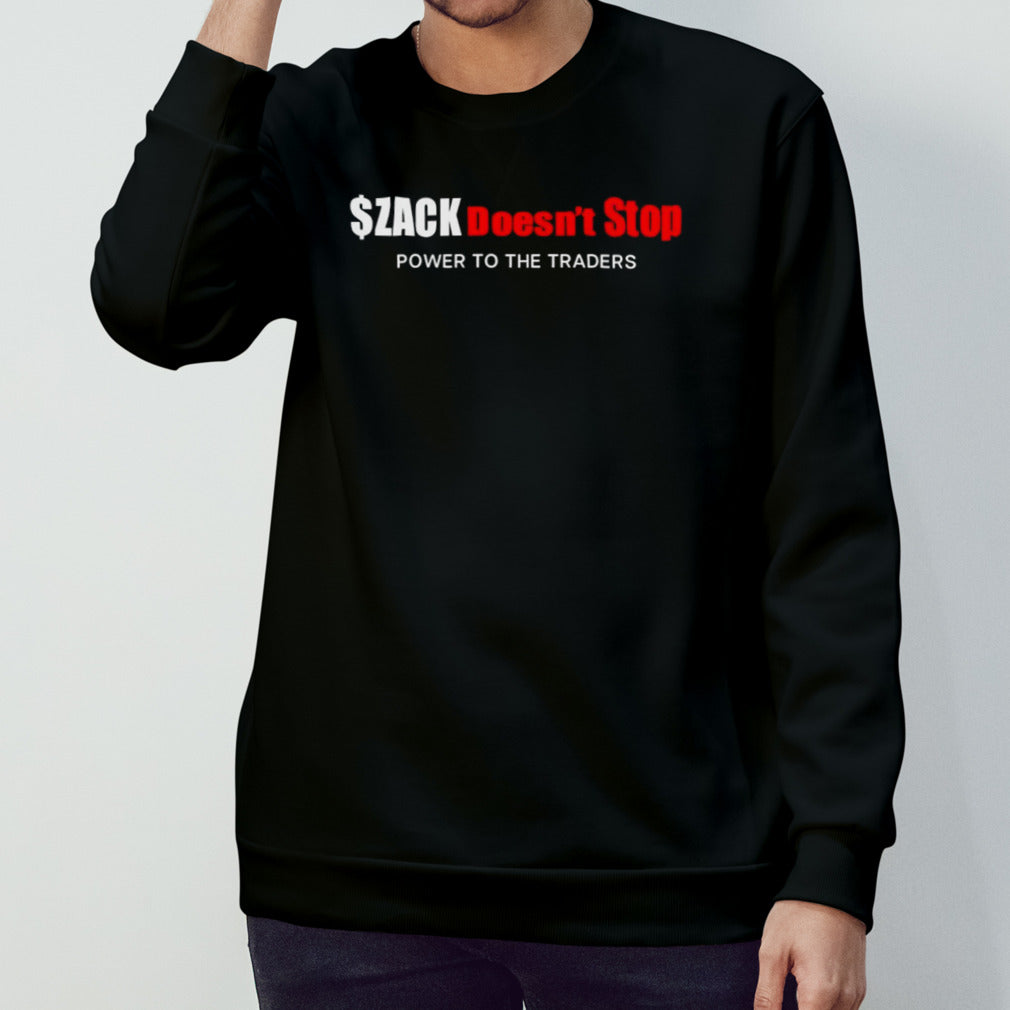 Zack doesnâ€™t stop power to the traders shirt